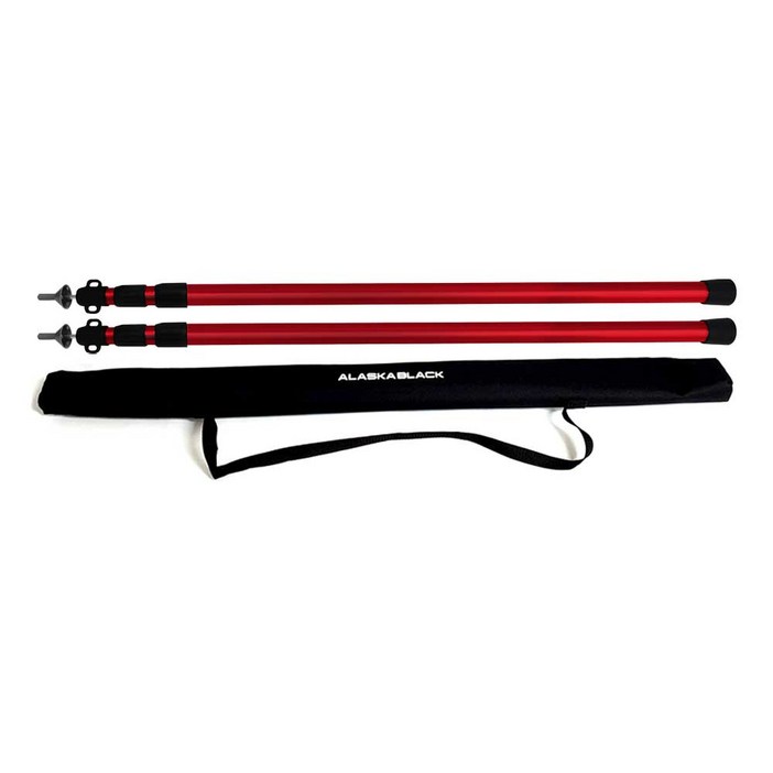 캠핑 슬라이드 가변 메인 폴대 2개 가방