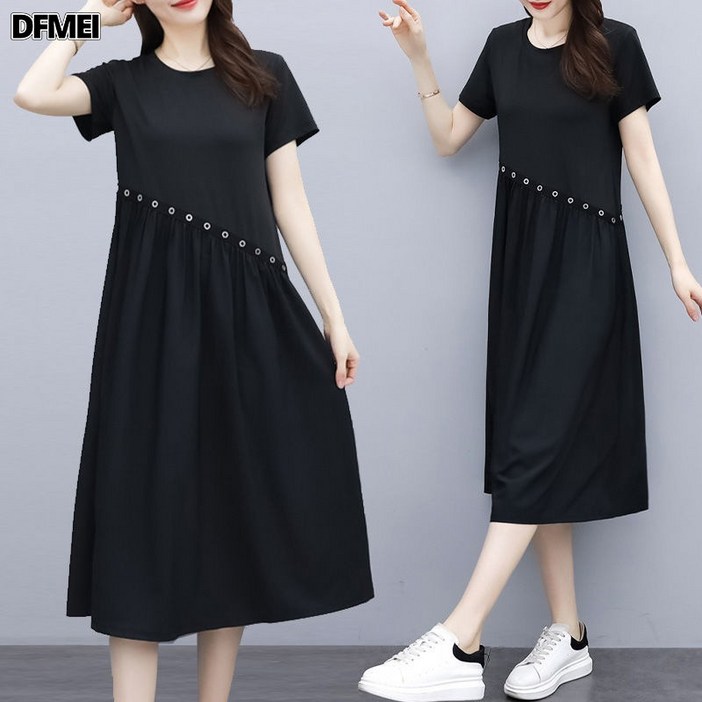 아뗄릭 사선라인 날씬해 보이는 원피스 00982 빅사이즈 포함