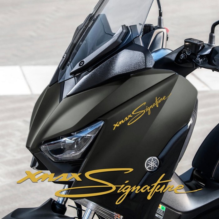 라인컷 야마하 XMAX 엑스맥스300 전용 시그니처 데칼 스티커 XM02, 1개