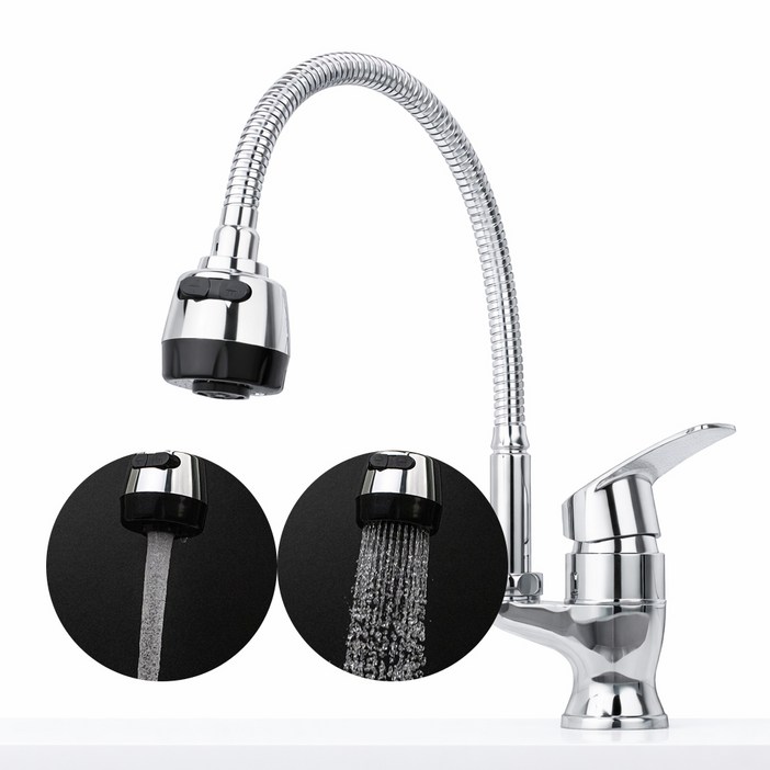 비욘드퍼니싱 코브라 싱크대 원홀 주방수전, 1세트