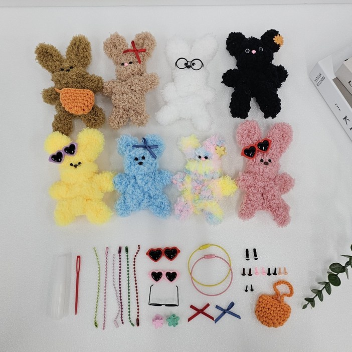 헬로우하비 모루인형 키링 만들기 키트 모루철사 DIY 부자재 풀세트 헬로우하비 모루인형 키링 만들기 키트 모루철사 DIY 부자재 풀세트