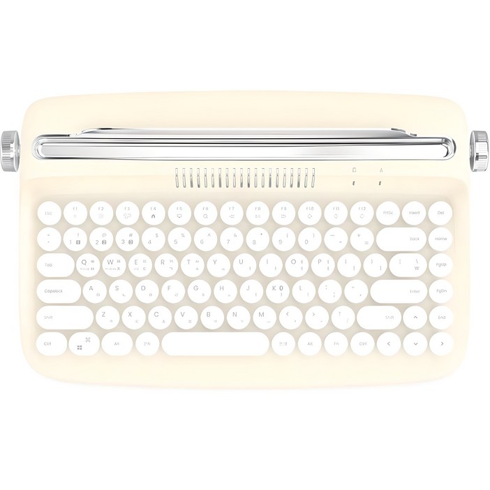 엑토 레트로 미니 블루투스 멀티페어링 무선 텐키리스 키보드, 아이보리, B303