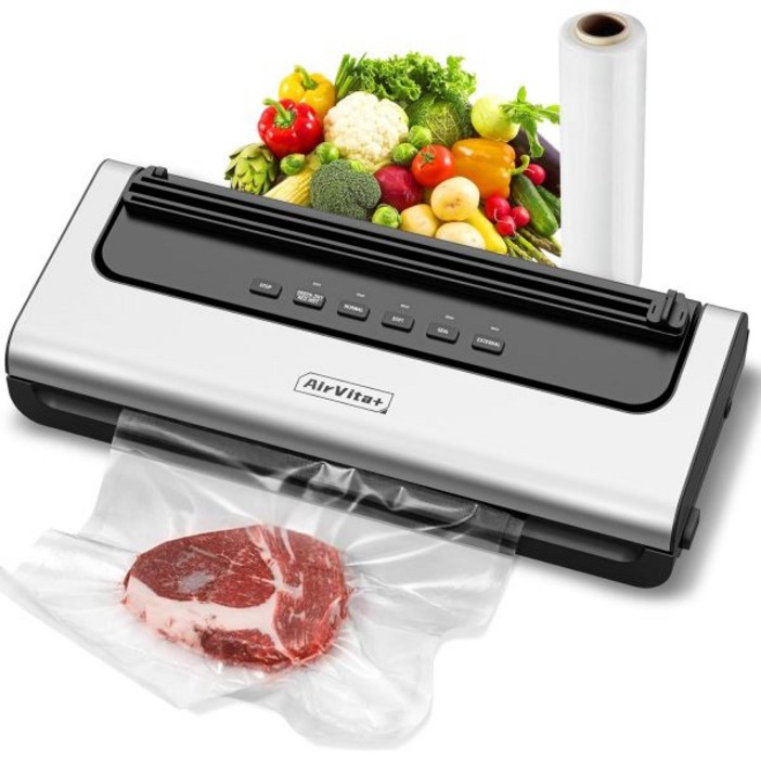AirVita 6가지 모드의 진공 실러 기계 V72 식품 보관 및 장기 보존을 위한 다기능 수비드 매칭 실링 기계는 포장 봉투를 포함하지 않습니다 AirVita 6가지 모드의 진공 실러 기계 V72 식품 보관 및 장기 보존을 위한 다기능 수비드 매칭 실링 기계는 포장 봉투를 포함하지 않습니다