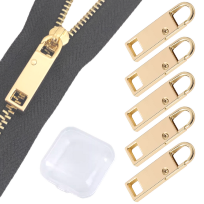 가재트 만능 지퍼고리 원터치 셀프수선 지퍼손잡이 5개입