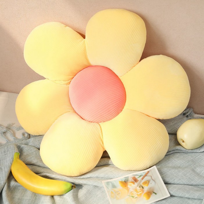 [모사찌] 플라워 6잎 꽃 방석 쿠션 47cm