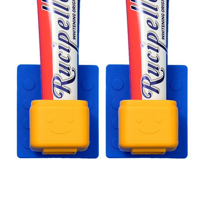 버블루 무타공 공중부양 욕실 치솔 칫솔걸이 칫솔꽂이, 버블루 치약걸이, 2개