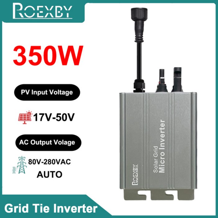 솔라광 그리드 인버터 MPPT 300W 350W 500W 600W 700W PV 모듈러 스마트 마이크로 인버터 시스템 DCAC 출력 120V 230V