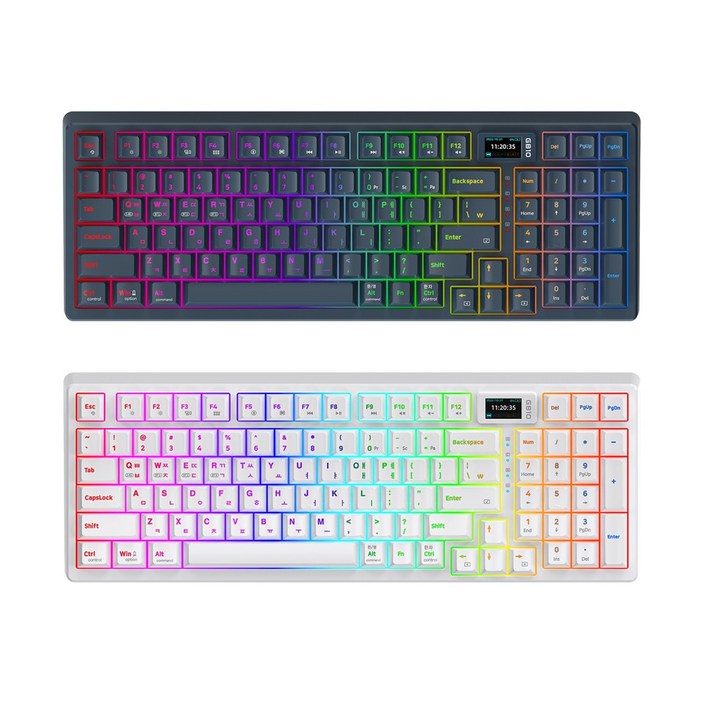GDEVIL G810 JAVELIN 축교환 RGB 블루투스 무선 키보드, 화이트, G810 GDEVIL G810 JAVELIN 축교환 RGB 블루투스 무선 키보드, 화이트, G810