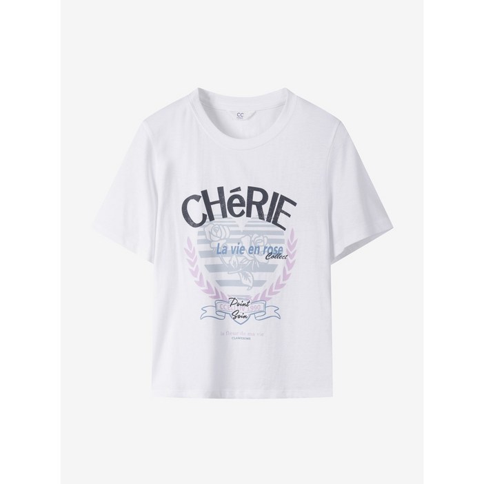 씨씨콜렉트 중계점 하프 슬리브 프린트 티셔츠 E252PSM137