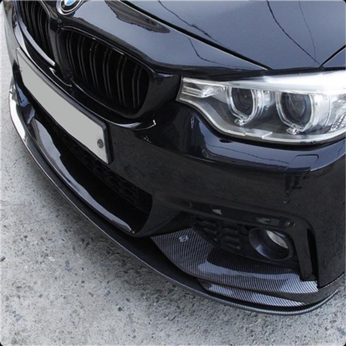 BMW 4시리즈 카본 검정 프론트립 컵윙 쿠페 컨버터블 그란쿠페 F바디 호환 용품, 프론트립4P(카본)