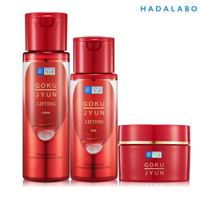 하다라보 고쿠쥰 리프팅 3종 (로션170ml+밀크140ml+크림50g)