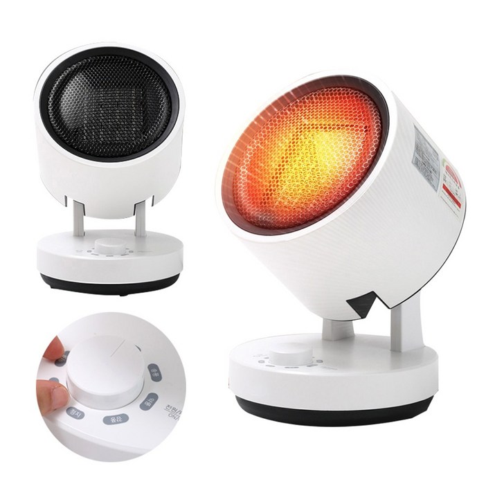 탁상용 미니 써큘레이터 온풍기 PTC 전기 소형 팬히터 쇼핑포미