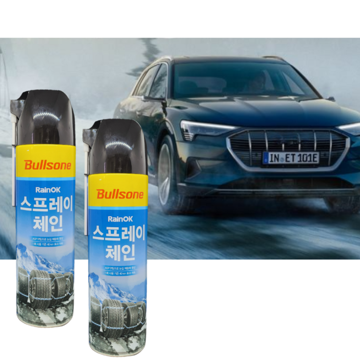 불스원 레인OK NEW 스프레이 체인, 2개, 500ml
