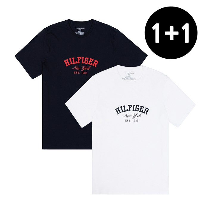 11 타미힐피거 공용 프린팅 반팔티셔츠