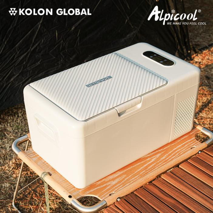 [코오롱 공식판매] 알피쿨 코오롱 정품 차박 낚시 야외용 캠핑냉장고 차량용냉장고 냉동고 소형냉동고, GK15