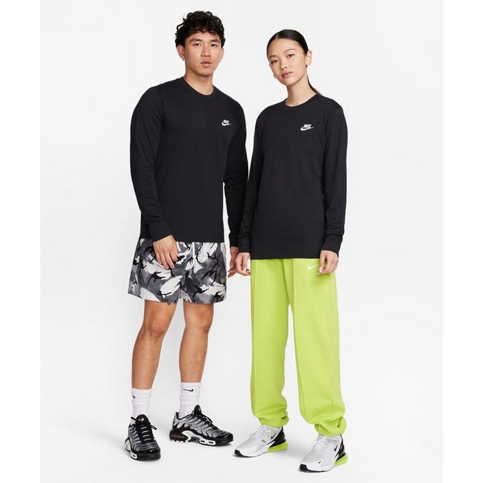 나이키 커플용 남성용 긴팔티 스포츠웨어 롱슬리브 티