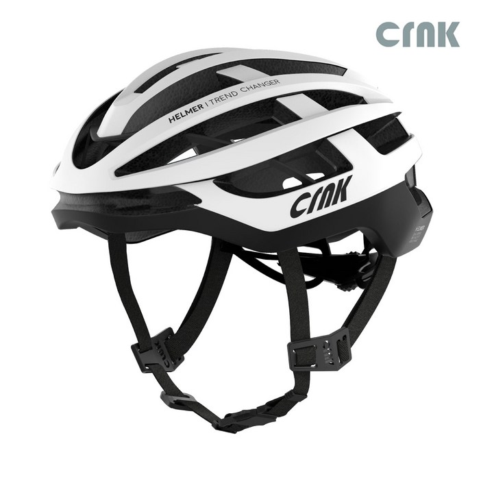 CRNK 크랭크 헬머 helmer 자전거 킥보드 안전모 로드 인라인 경량 헬멧, 화이트