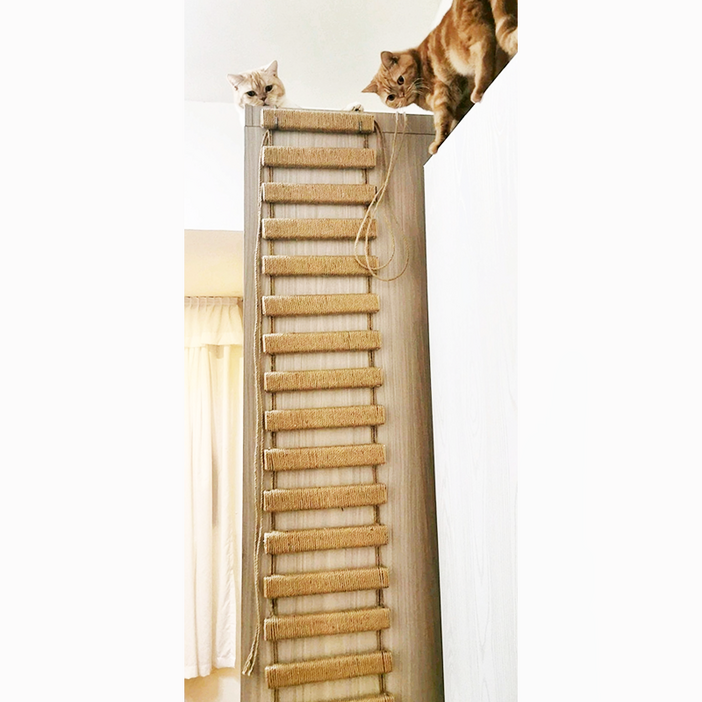 고양이 사다리 밧줄 캣스텝 벽걸이 케이지 구름다리