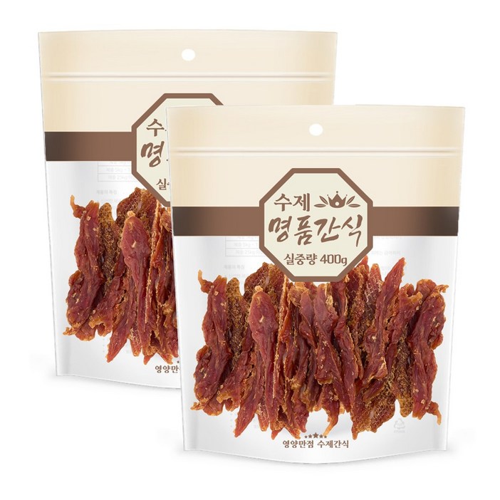 400g x 2개세트 고기결이 살아있는 강아지수제간식 오리, 400g, 2개, 오리 트위스트
