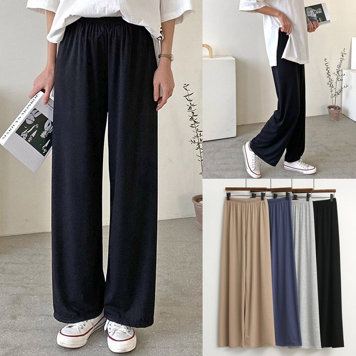 티탁 여성용 찐 편한 스판 통팬츠