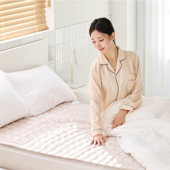 한일의료기 26년형 전자파없는 탄소 카본 원적외선 전기장판, 베이지, 싱글슈퍼싱글