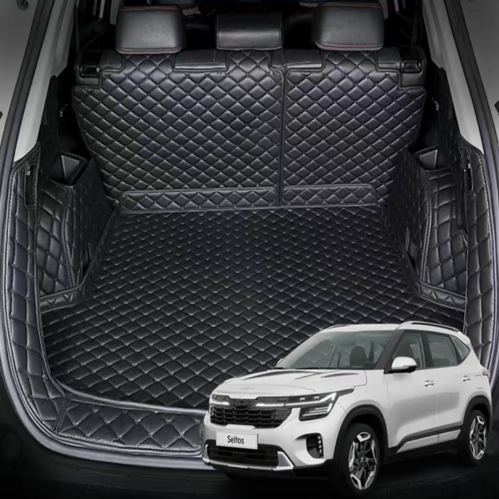 럭키카 셀토스 트렁크매트 신형 차박매트 카매트 풀커버 도어매트증정, 블랙보스사운드무, 시그니처그래티비