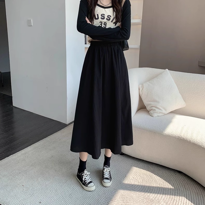 루바노 아이스 치마 바지 와이드 플레어