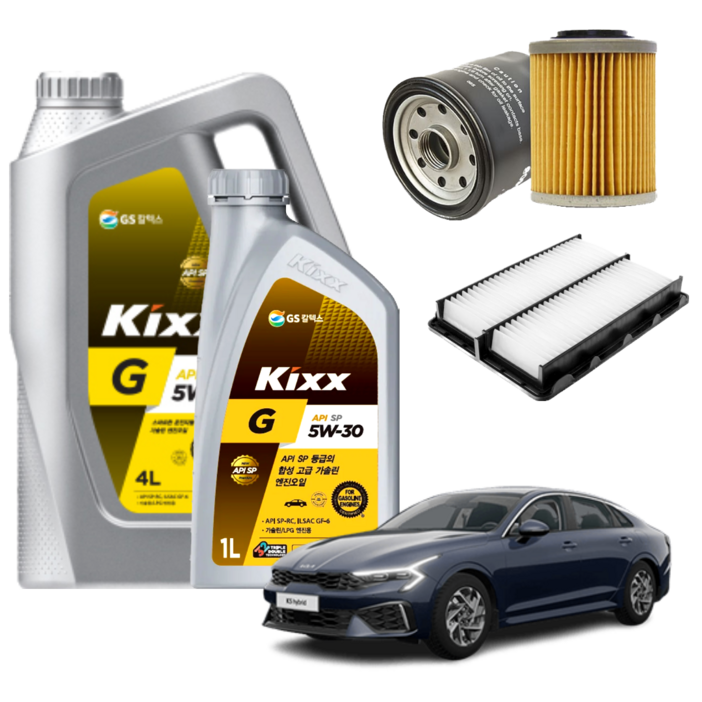 K5 DL3 2.0 가솔린 LPG LPI 엔진오일세트 킥스G 에어필터 오일필터