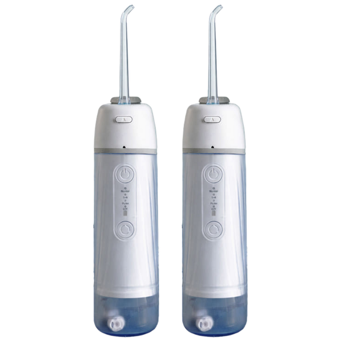 치과공식판매 원웨이 워터 에어 픽 구강세정기 무선 물치실 휴대용 가정용 11, 2개, 화이트, 워터에어픽