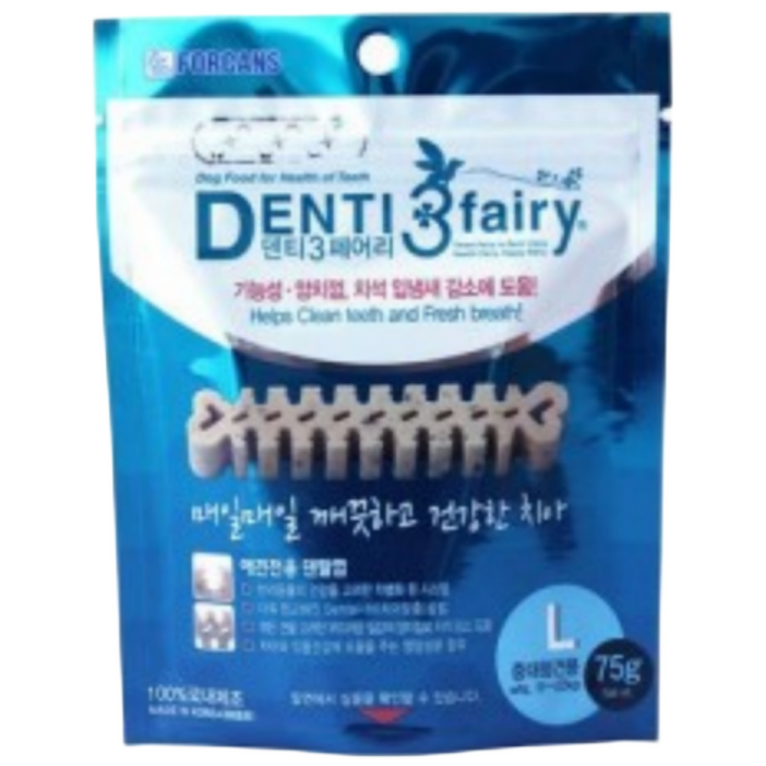 애견 덴탈껌 덴티페어리L, L, 2개, 75g