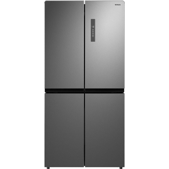 프라우드냉장고 위니아 세미빌트인 4도어 냉장고 479L 방문설치, VWRW486GEMISO, 이녹스 실버