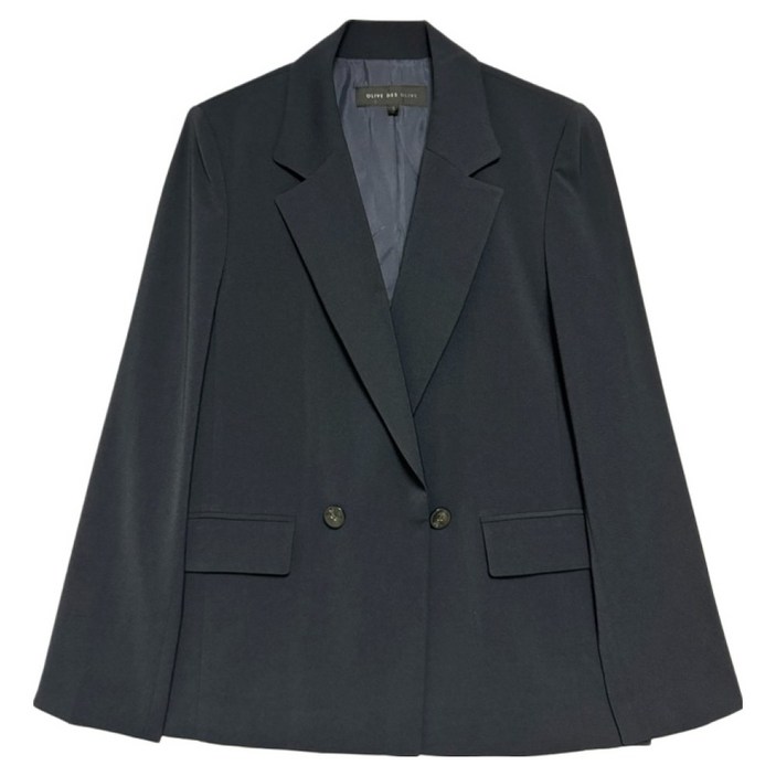 올리브데올리브 여성용 루즈핏 더블 버튼 재킷