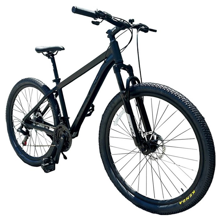 클릭 알루미늄 시마노 21단 디스크브레이크 MTB 자전거 27.5D 미조립, 무광블랙, 1개