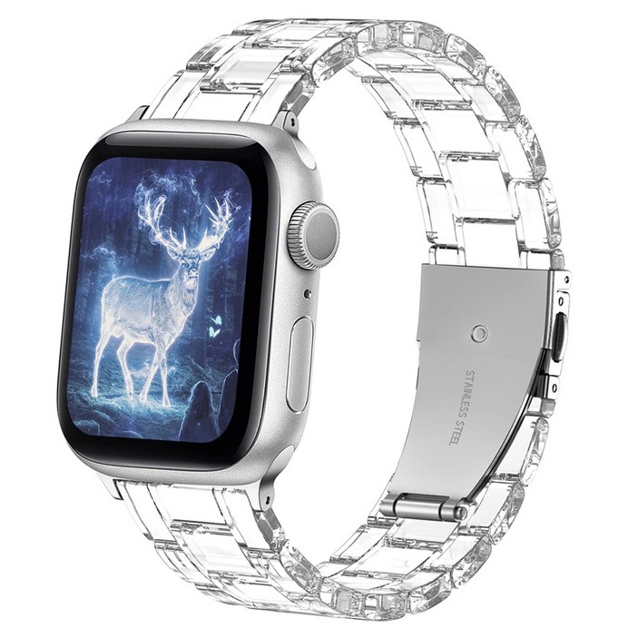루아러블 애플워치 크리스탈 클리어 브레이슬릿 투명 스트랩