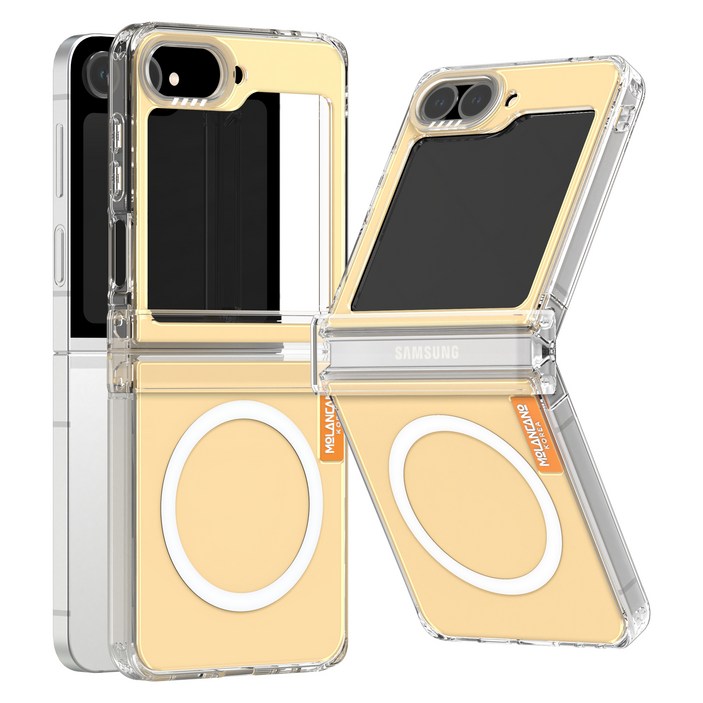 모란카노 크리스탈 컬러 맥세이프 투명 휴대폰 케이스