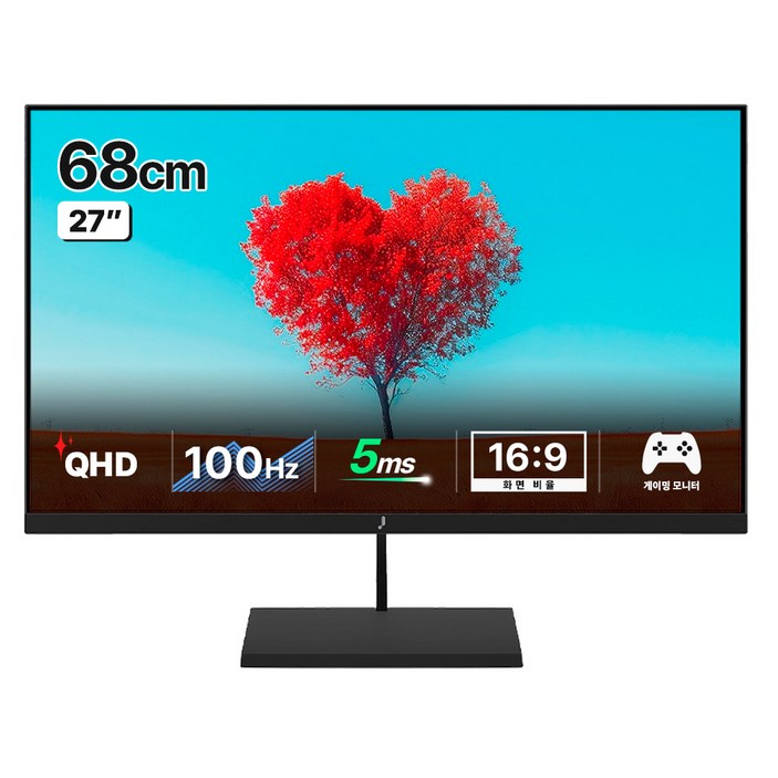 주연테크 QHD 100Hz IPS LED PC 컴퓨터 모니터, 68cm, V27Q100(일반)