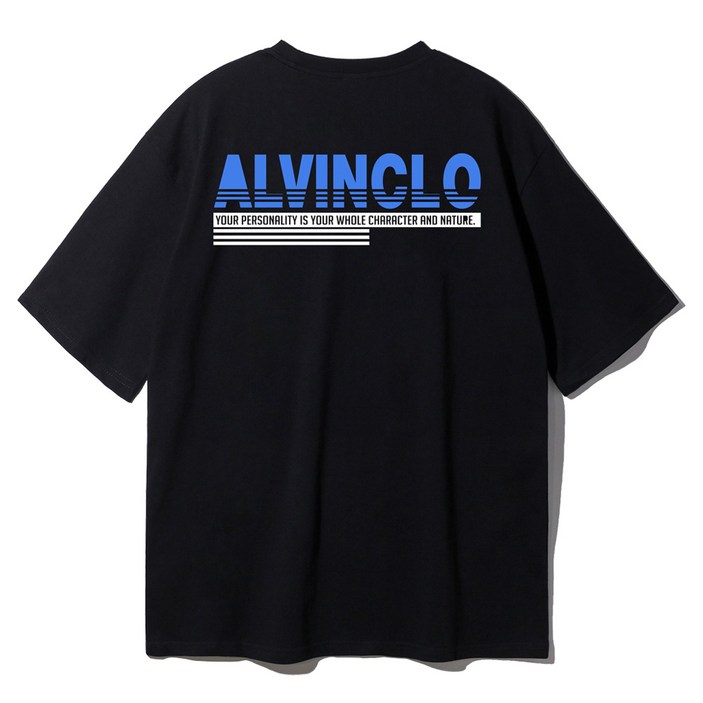 앨빈클로 남녀공용 히든라인 오버핏 반팔 티셔츠 AST-3091