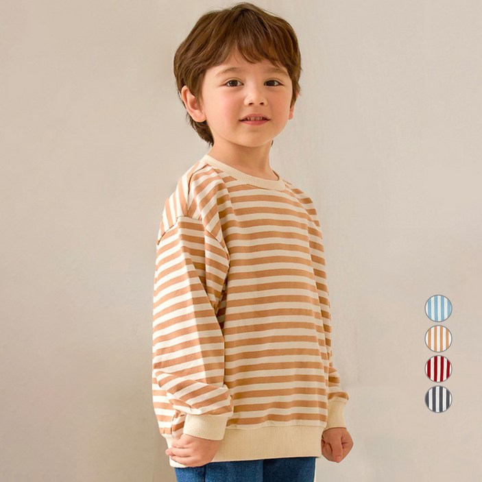 유니프랜드 아동용 단가라 맨투맨