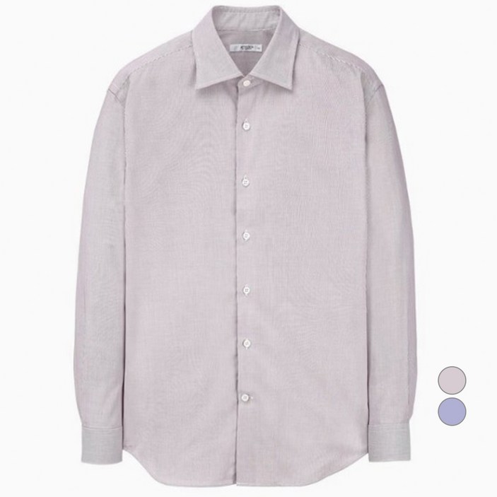 마에스트로 남성용 ATELIER 스트라이프 순면 긴팔 드레스셔츠