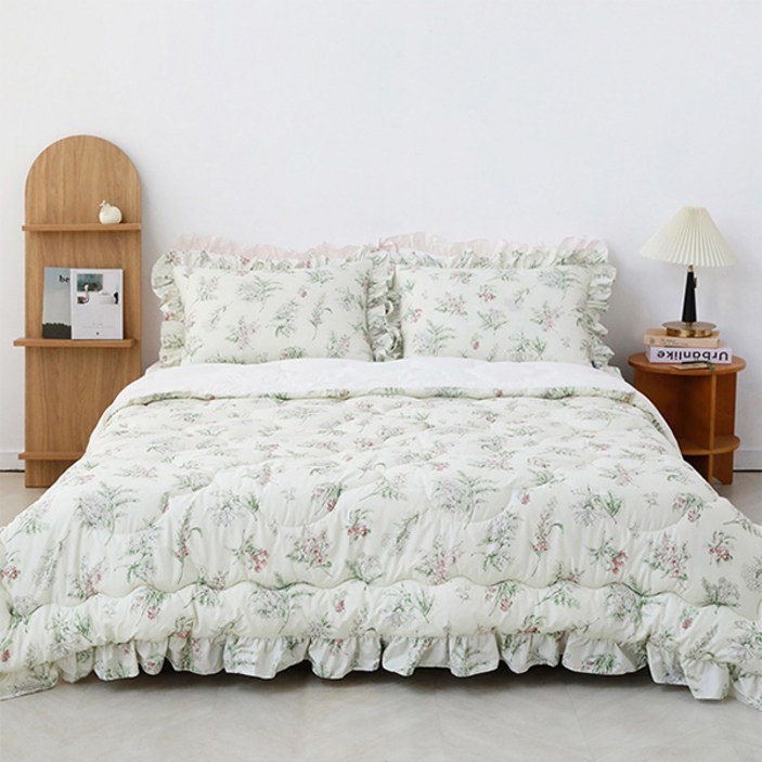 아망떼 허밍가든 광목 프릴 차렵이불