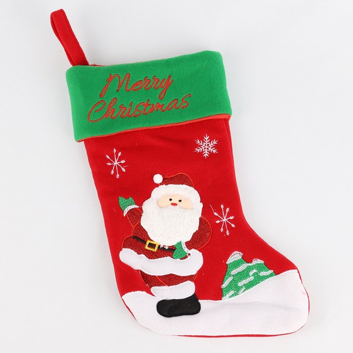 크리스마스 산타 양말 주머니 선물 자루 보따리 오너먼트 장식