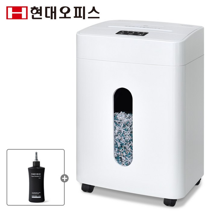 현대오피스 페이퍼프랜드 중형 사무용 문서세단기 + 세단기오일