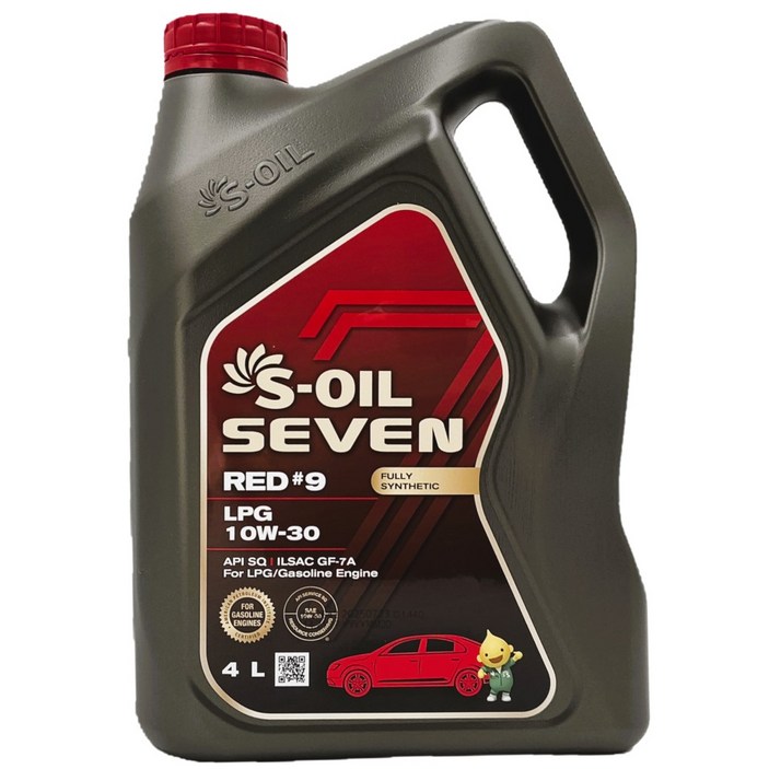 에스오일 7레드 9 LPG 엔진오일 10W30 4L 4리터