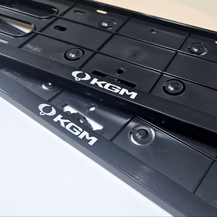 KGM 쌍용 번호판가드호환형 렉스턴스포츠 티볼리 토레스 코란도, 블랙, 2개