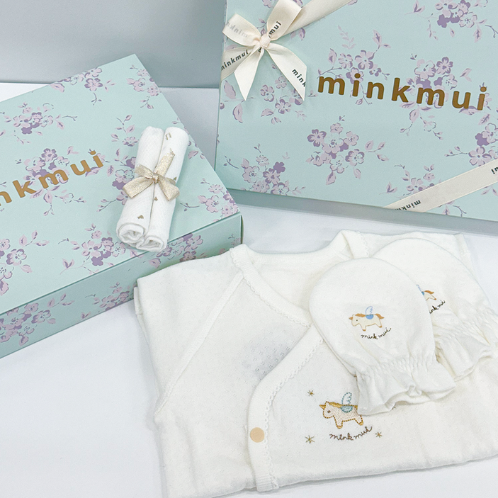 26년 신제품 밍크뮤 말띠 코니 배냇저고리 손싸개 신생아 출산선물세트