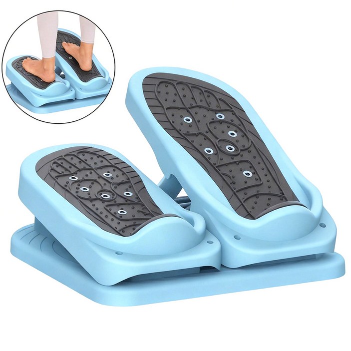 YOPENCE 2in1 가정용 지압 스텝퍼 종아리 스트레칭 보드 실내 하체운동기구