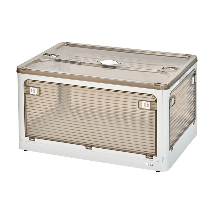 클리나 오픈형 리빙박스 접이식 수납함 의류 정리함 펜트리 대형, 1개