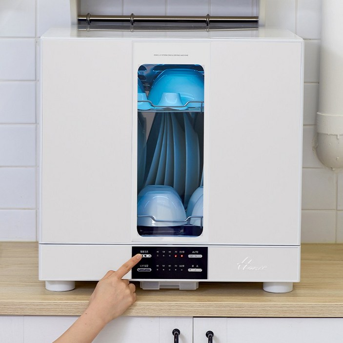 한일 식기살균건조기 열풍 그릇건조기 UV 대용량소독기 살균건조 5중안전 HUD-6200N 6인용