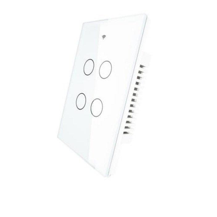 스마트스위치 와이파이 벽 스위치 무선 리모컨 타이머 조명 제어 모에스 투야 스마트 US 4구 중성선 불필요 라이프 앱 알렉사 구글 홈 음성 호환