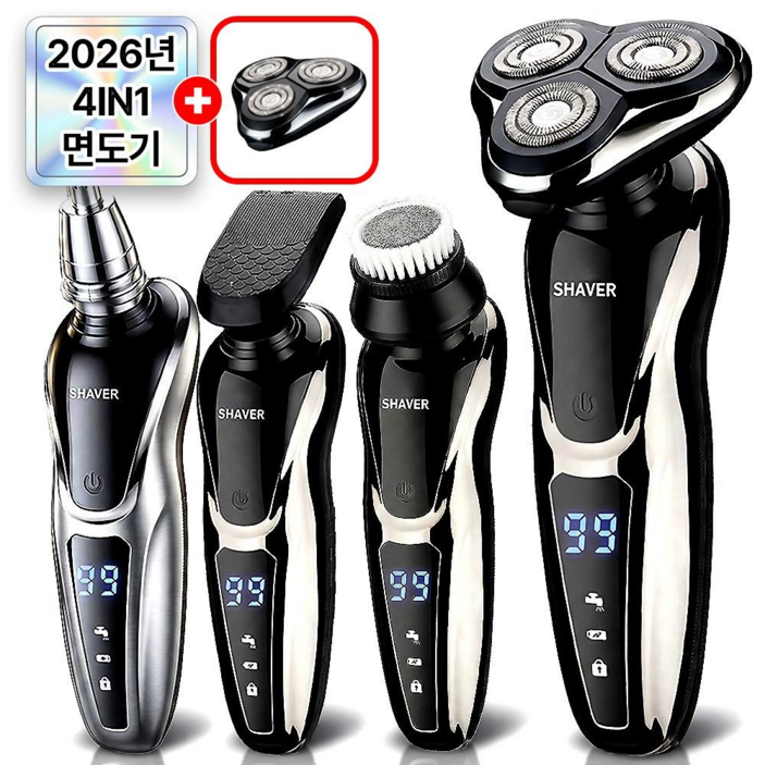 필모어 9세대 X6 전기 면도기 전동 생활방수, 노블블랙, 전기면도기